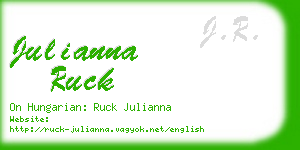 julianna ruck business card